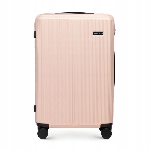 Walizka średnia WITTCHEN Stripes Line ABS 56-3A-602-34P pudrowy róż 65L