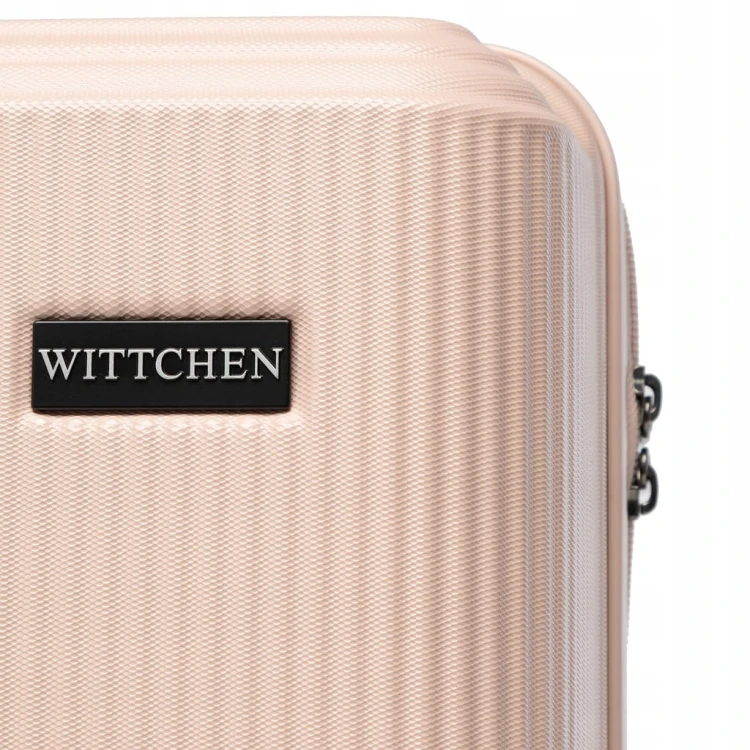 Walizka kabinowa WITTCHEN Stripes Line ABS 56-3A-601-34P pudrowy róż 36L