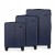 Zestaw walizek Wittchen Stripes Line 56-3A-60S-90 granatowy 36L/65L/96L